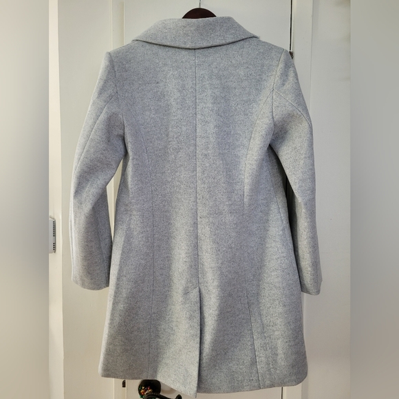 Gray Double-Breasted Women's Coat Annick Xl - Picture 9 of 11